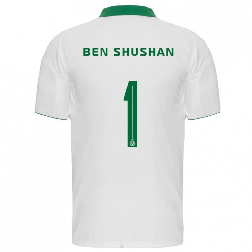 Danxen Heren Ori Ben Shushan #1 Wit Groen Uitshirt Uittenue 2025/26 T-Shirt