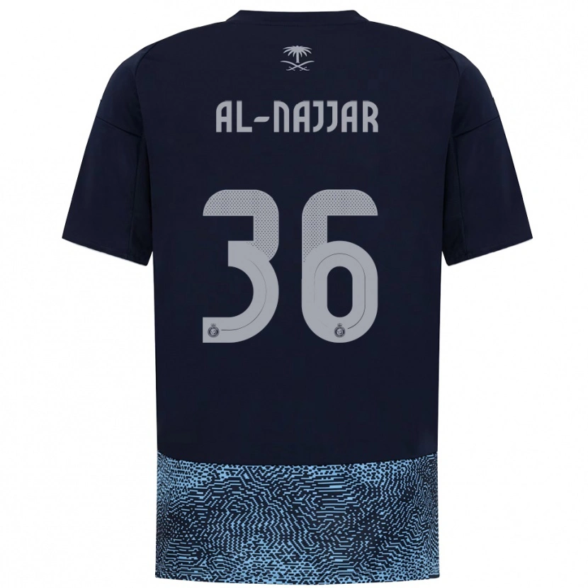 Danxen Heren Raghed Al-Najjar #36 Donkerblauw Hemelsblauw Uitshirt Uittenue 2025/26 T-Shirt