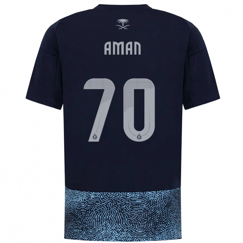 Danxen Heren Awad Aman #70 Donkerblauw Hemelsblauw Uitshirt Uittenue 2025/26 T-Shirt
