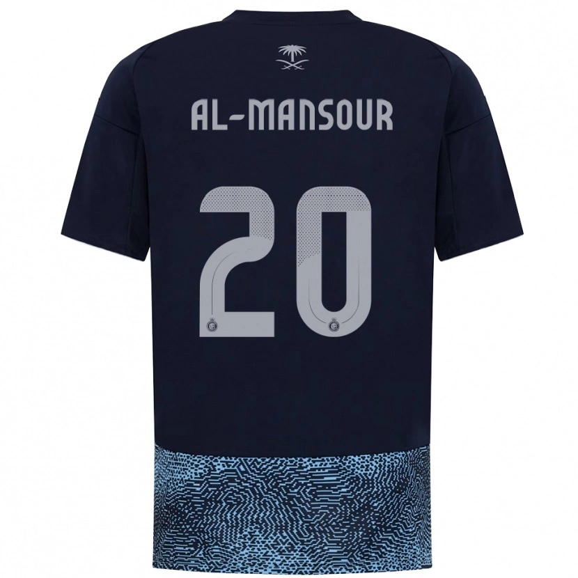 Danxen Heren Hamad Al-Mansour #20 Donkerblauw Hemelsblauw Uitshirt Uittenue 2025/26 T-Shirt