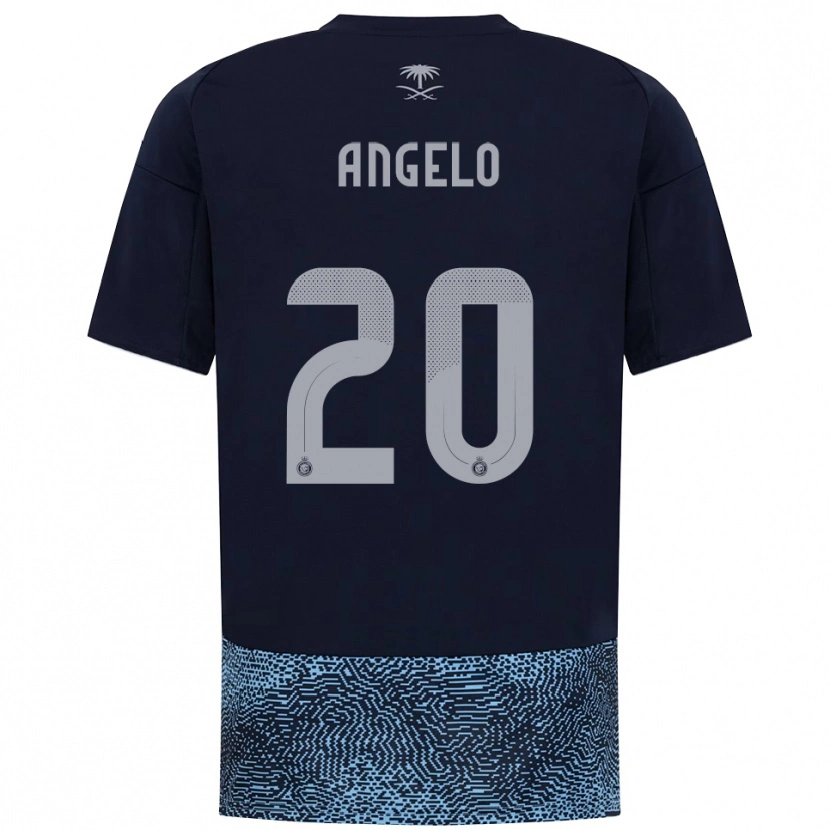 Danxen Heren Ângelo #20 Donkerblauw Hemelsblauw Uitshirt Uittenue 2025/26 T-Shirt