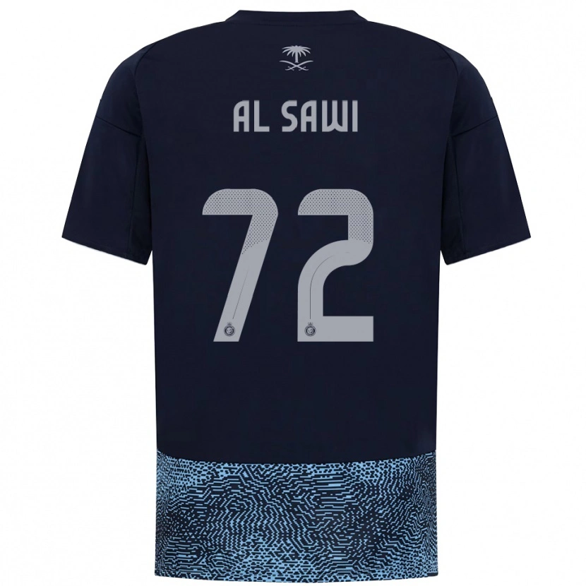 Danxen Heren Etaf Al-Sawi #72 Donkerblauw Hemelsblauw Uitshirt Uittenue 2025/26 T-Shirt