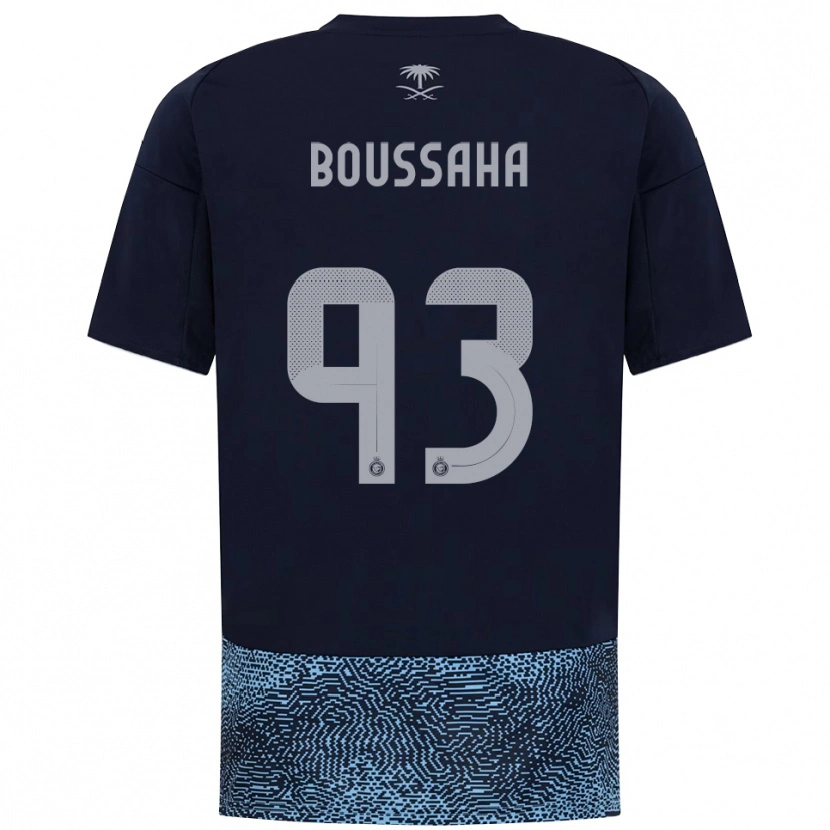 Danxen Heren Lina Boussaha #93 Donkerblauw Hemelsblauw Uitshirt Uittenue 2025/26 T-Shirt