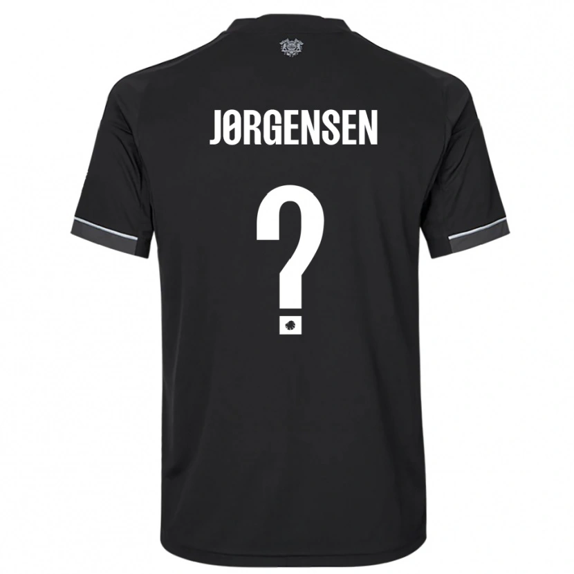 Danxen Heren Mads Jørgensen #0 Zwart Wit Uitshirt Uittenue 2025/26 T-Shirt