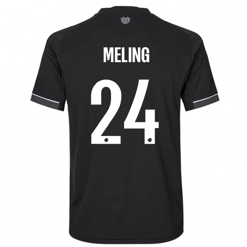 Danxen Heren Birger Meling #24 Zwart Wit Uitshirt Uittenue 2025/26 T-Shirt