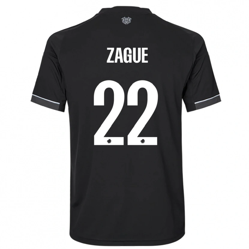 Danxen Heren Yoram Zague #22 Zwart Wit Uitshirt Uittenue 2025/26 T-Shirt