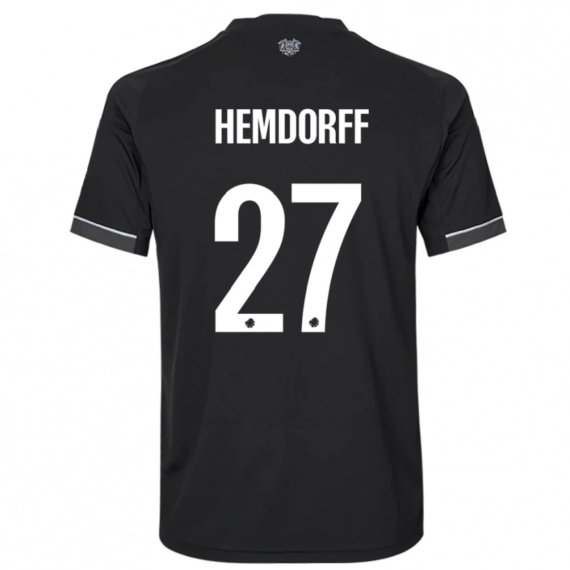 Danxen Heren Mathilde Hemdorff #27 Zwart Wit Uitshirt Uittenue 2025/26 T-Shirt