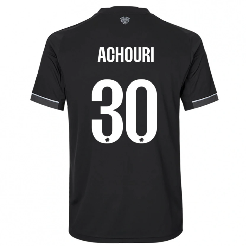 Danxen Heren Elias Achouri #30 Zwart Wit Uitshirt Uittenue 2025/26 T-Shirt