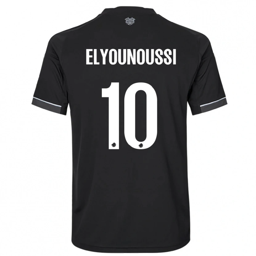 Danxen Heren Mohamed Elyounoussi #10 Zwart Wit Uitshirt Uittenue 2025/26 T-Shirt