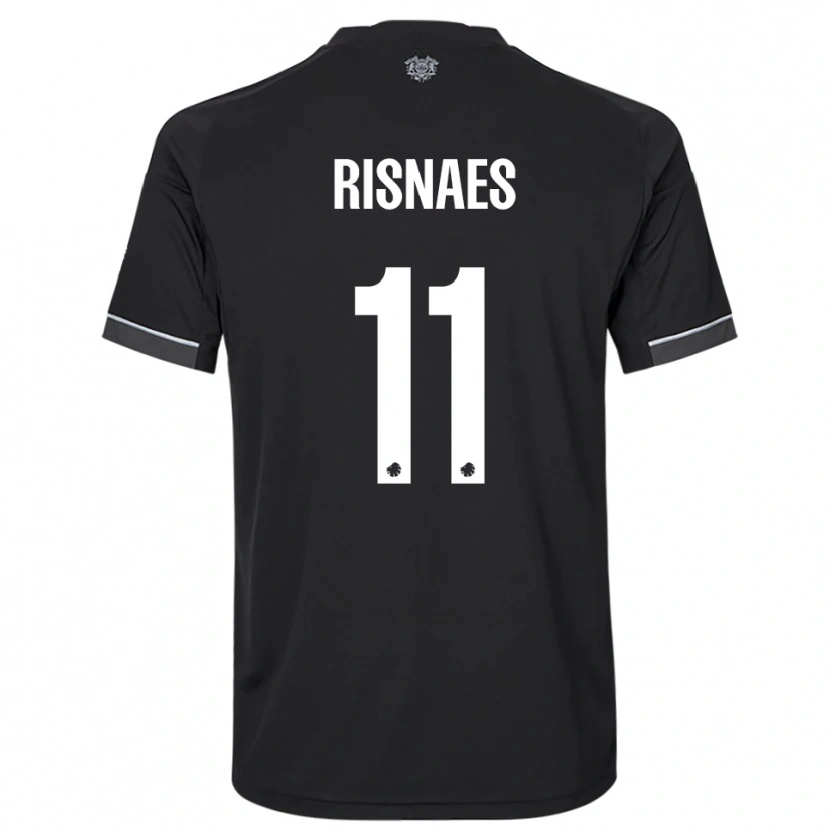 Danxen Heren Roberto Risnaes #11 Zwart Wit Uitshirt Uittenue 2025/26 T-Shirt