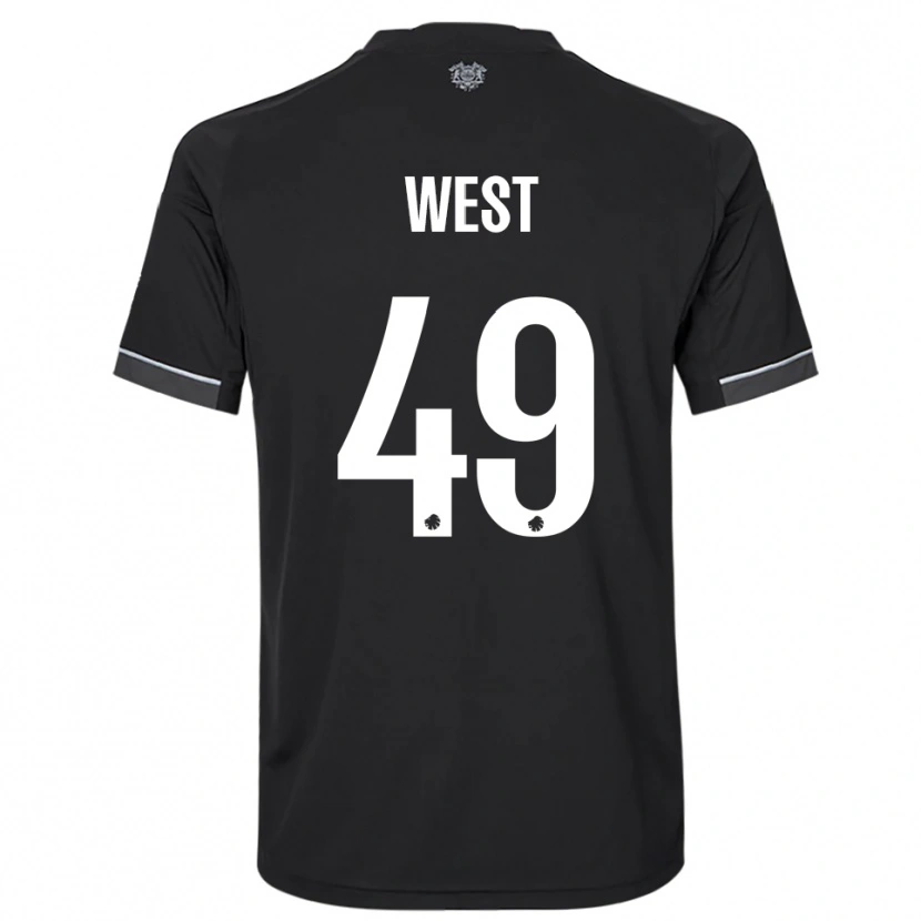 Danxen Heren Liam West #49 Zwart Wit Uitshirt Uittenue 2025/26 T-Shirt