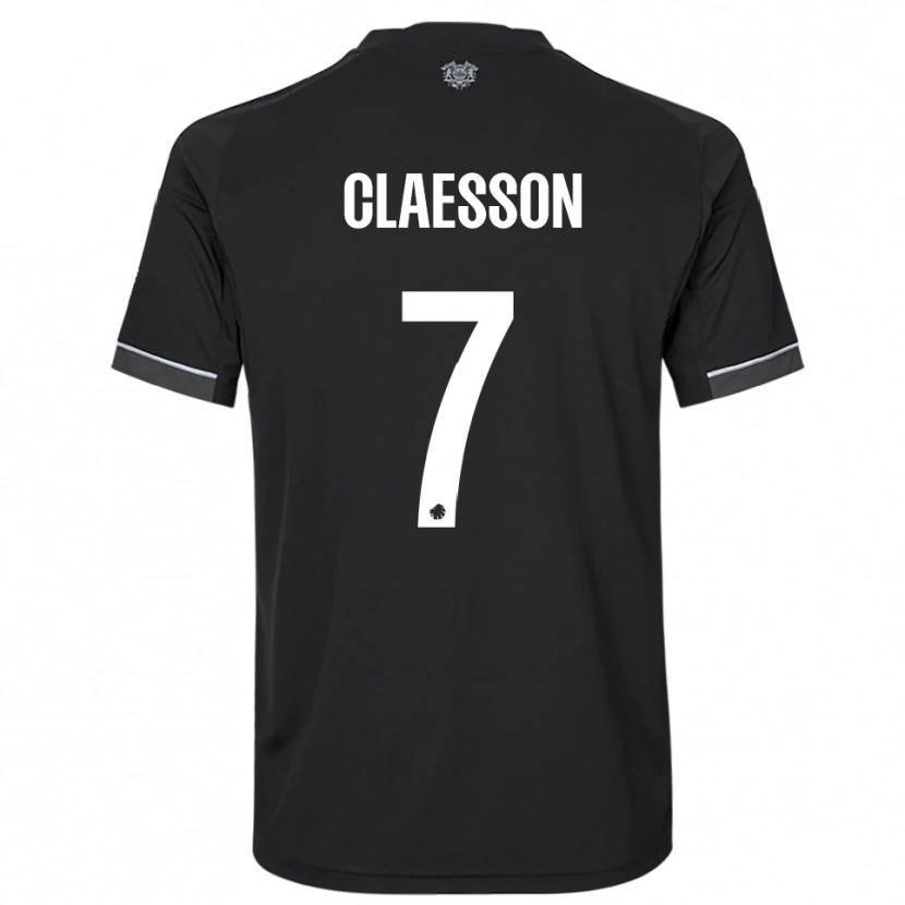 Danxen Heren Viktor Claesson #7 Zwart Wit Uitshirt Uittenue 2025/26 T-Shirt