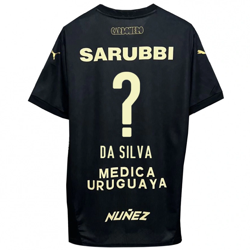 Danxen Heren Gabriel Da Silva #0 Zwart Goud Uitshirt Uittenue 2025/26 T-Shirt