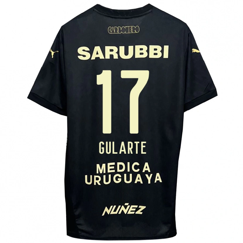 Danxen Heren Emanuel Gularte #17 Zwart Goud Uitshirt Uittenue 2025/26 T-Shirt