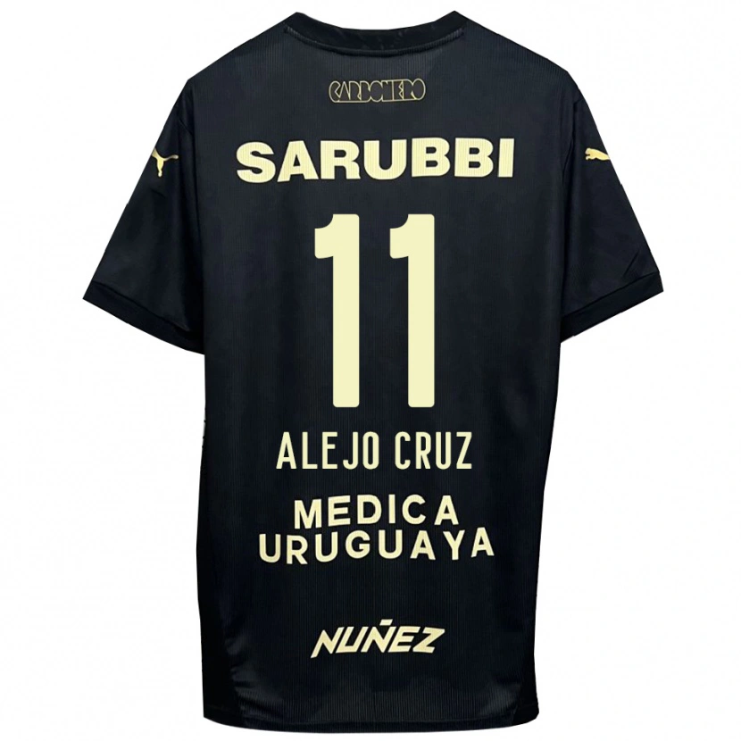 Danxen Heren Alejo Cruz #11 Zwart Goud Uitshirt Uittenue 2025/26 T-Shirt