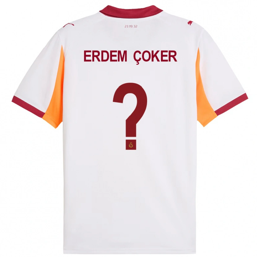 Danxen Heren Yusuf Erdem Çoker #0 Wit Rood Uitshirt Uittenue 2025/26 T-Shirt
