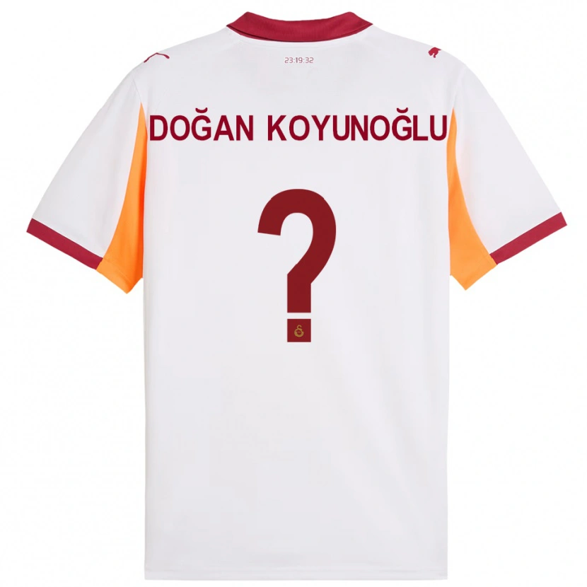 Danxen Heren Arda Doğan Koyunoğlu #0 Wit Rood Uitshirt Uittenue 2025/26 T-Shirt