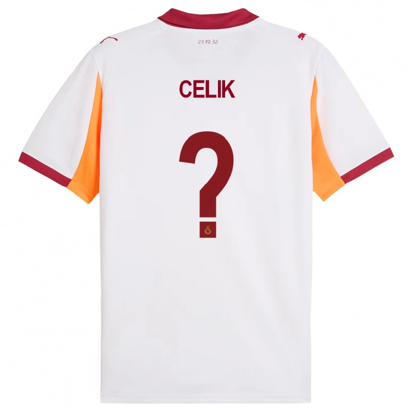 Danxen Heren Berke Celik #0 Wit Rood Uitshirt Uittenue 2025/26 T-Shirt
