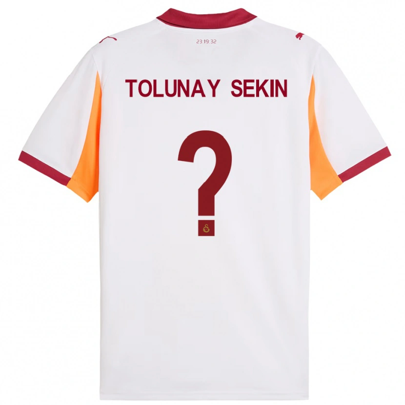 Danxen Heren Burak Tolunay Sekin #0 Wit Rood Uitshirt Uittenue 2025/26 T-Shirt