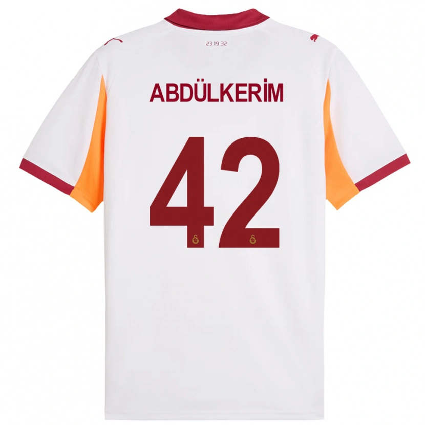 Danxen Heren Abdülkerim Bardakcı #42 Wit Rood Uitshirt Uittenue 2025/26 T-Shirt