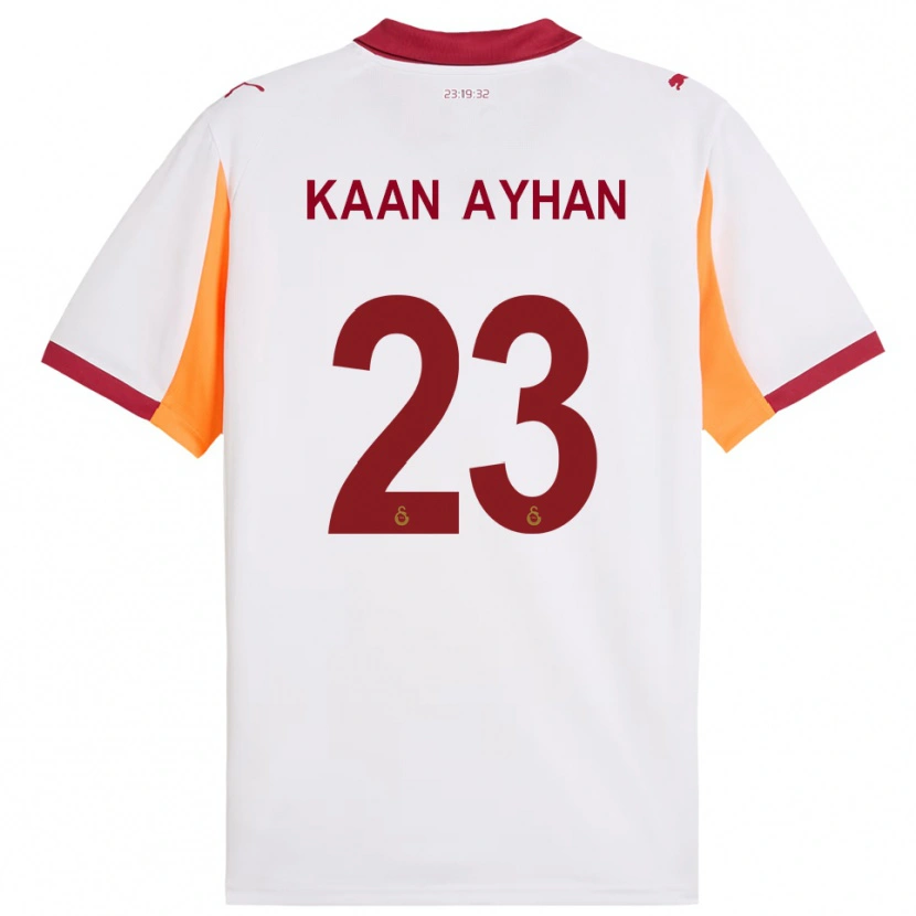 Danxen Heren Kaan Ayhan #23 Wit Rood Uitshirt Uittenue 2025/26 T-Shirt