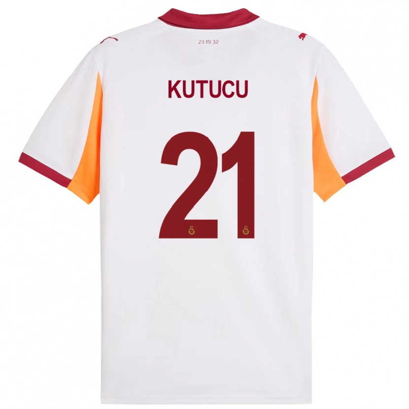 Danxen Heren Ahmed Kutucu #21 Wit Rood Uitshirt Uittenue 2025/26 T-Shirt