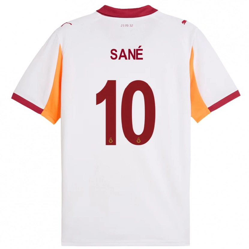 Danxen Heren Leroy Sané #10 Wit Rood Uitshirt Uittenue 2025/26 T-Shirt