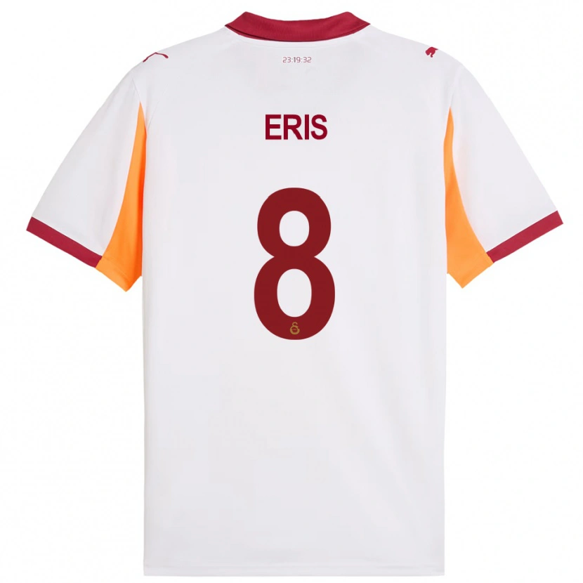 Danxen Heren Efe Eriş #8 Wit Rood Uitshirt Uittenue 2025/26 T-Shirt