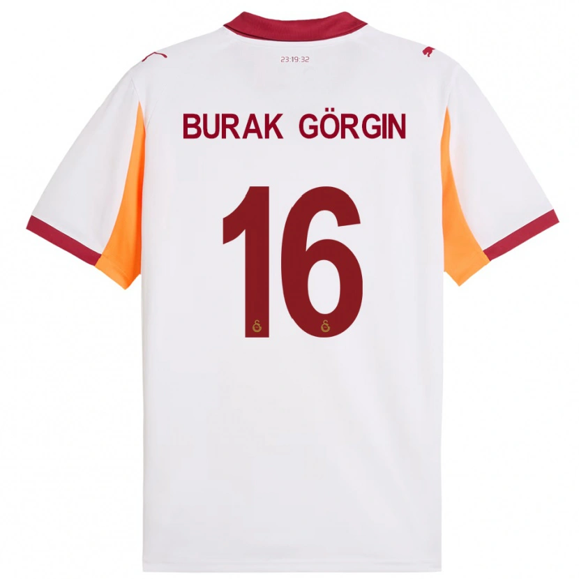 Danxen Heren Muhammet Burak Görgin #16 Wit Rood Uitshirt Uittenue 2025/26 T-Shirt