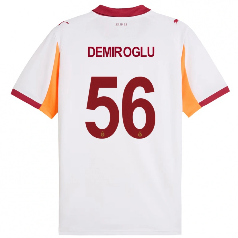 Danxen Heren Baran Demiroğlu #56 Wit Rood Uitshirt Uittenue 2025/26 T-Shirt