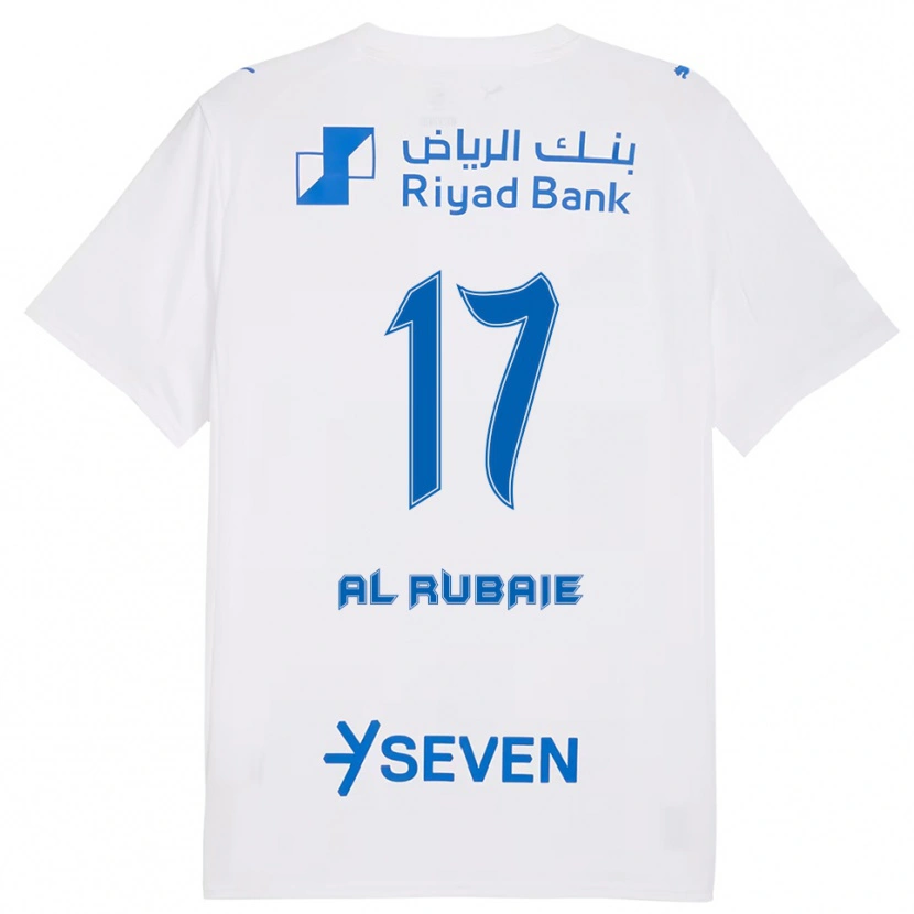 Danxen Heren Mohammed Al-Yami #17 Wit Blauw Uitshirt Uittenue 2025/26 T-Shirt