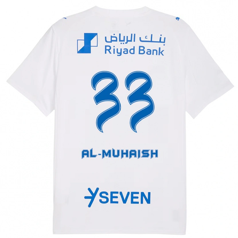 Danxen Heren Mohammed Al-Muhaysh #33 Wit Blauw Uitshirt Uittenue 2025/26 T-Shirt