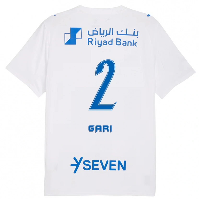 Danxen Heren Fatimah Gari #2 Wit Blauw Uitshirt Uittenue 2025/26 T-Shirt