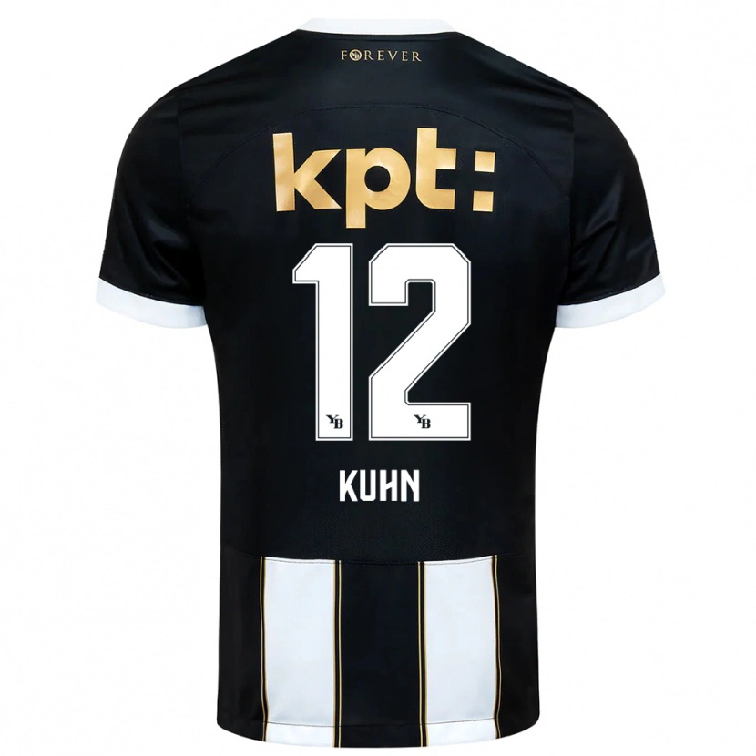 Danxen Heren Athena Kühn #12 Zwart Wit Uitshirt Uittenue 2025/26 T-Shirt