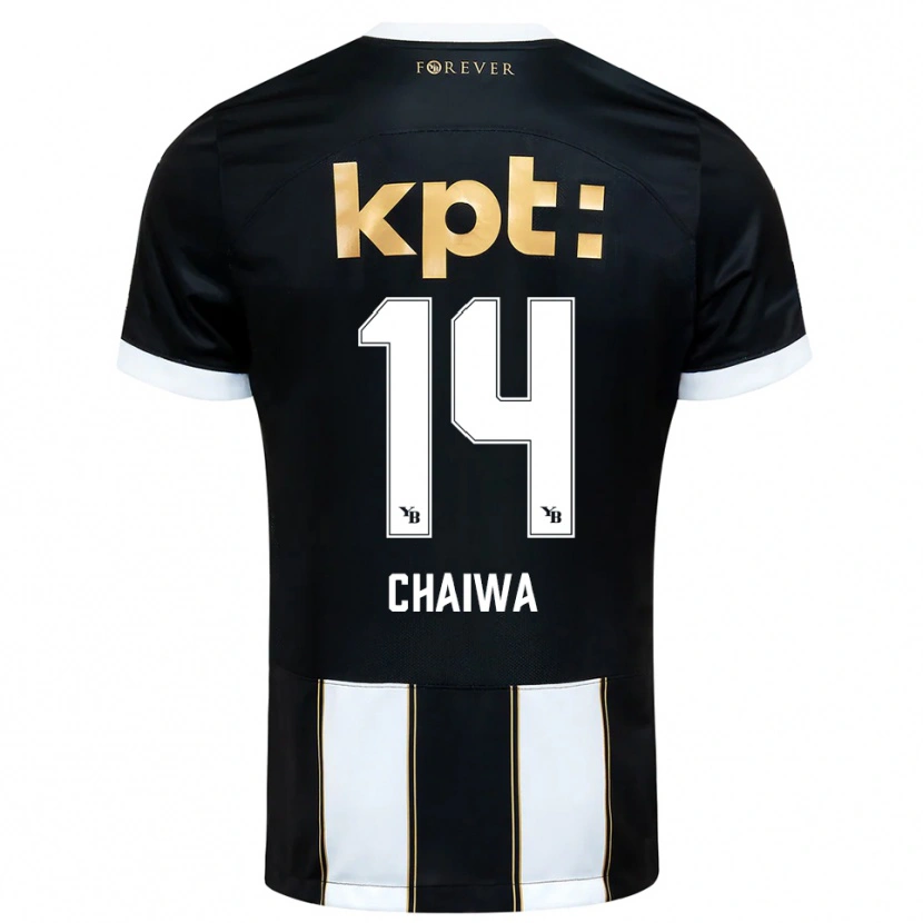 Danxen Heren Miguel Chaiwa #14 Zwart Wit Uitshirt Uittenue 2025/26 T-Shirt