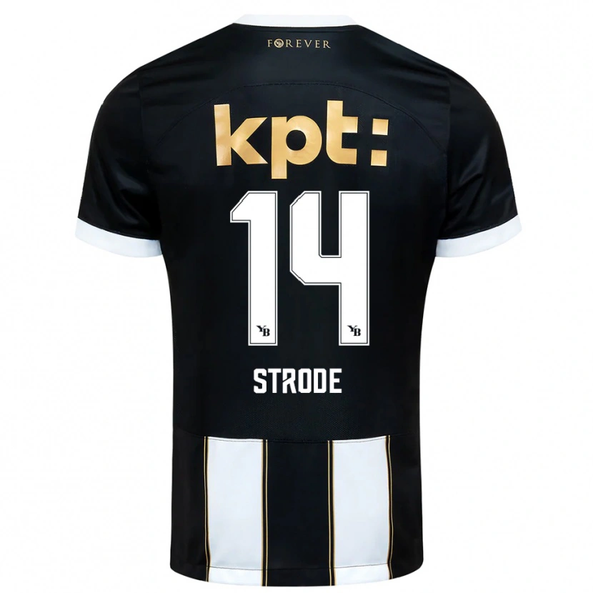 Danxen Heren Courtney Strode #14 Zwart Wit Uitshirt Uittenue 2025/26 T-Shirt