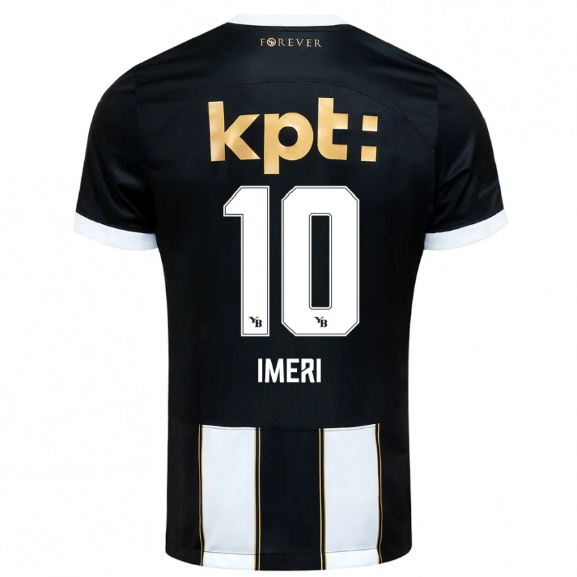 Danxen Heren Kastriot Imeri #10 Zwart Wit Uitshirt Uittenue 2025/26 T-Shirt