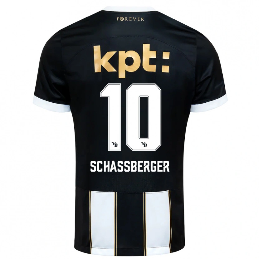 Danxen Heren Julia Schassberger #10 Zwart Wit Uitshirt Uittenue 2025/26 T-Shirt