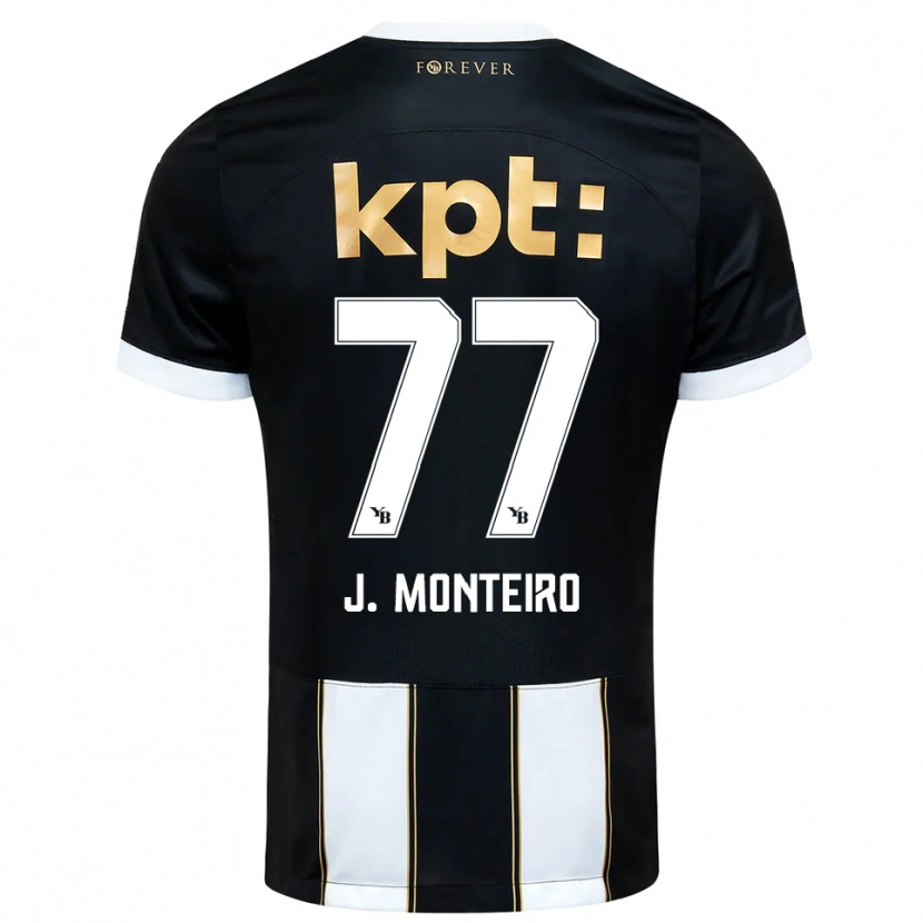 Danxen Heren Joël Monteiro #77 Zwart Wit Uitshirt Uittenue 2025/26 T-Shirt