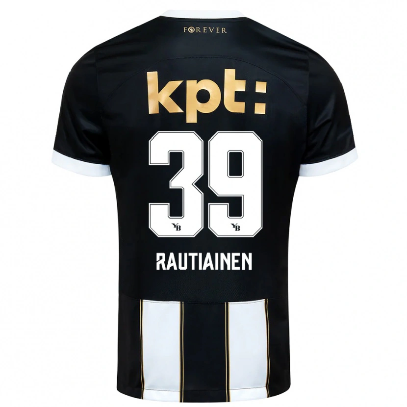 Danxen Heren Iina Rautiainen #39 Zwart Wit Uitshirt Uittenue 2025/26 T-Shirt