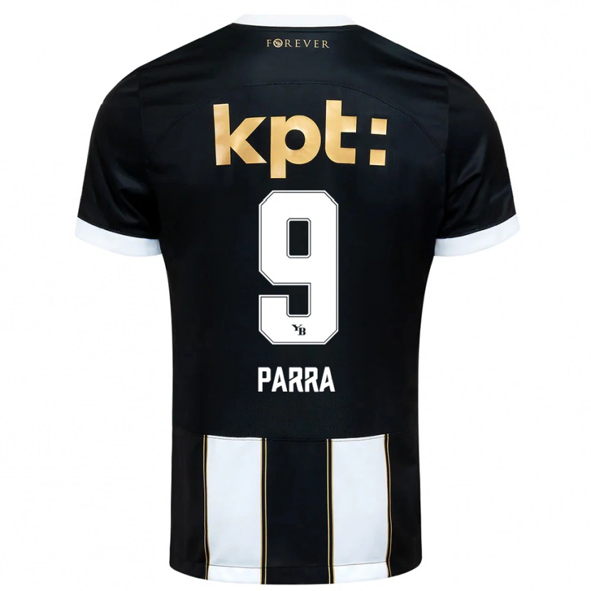 Danxen Heren Hugo Parra #9 Zwart Wit Uitshirt Uittenue 2025/26 T-Shirt