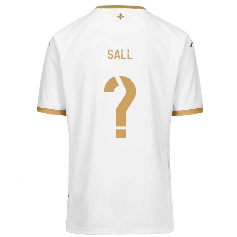 Danxen Heren Issa Sall #0 Wit Goud Uitshirt Uittenue 2025/26 T-Shirt