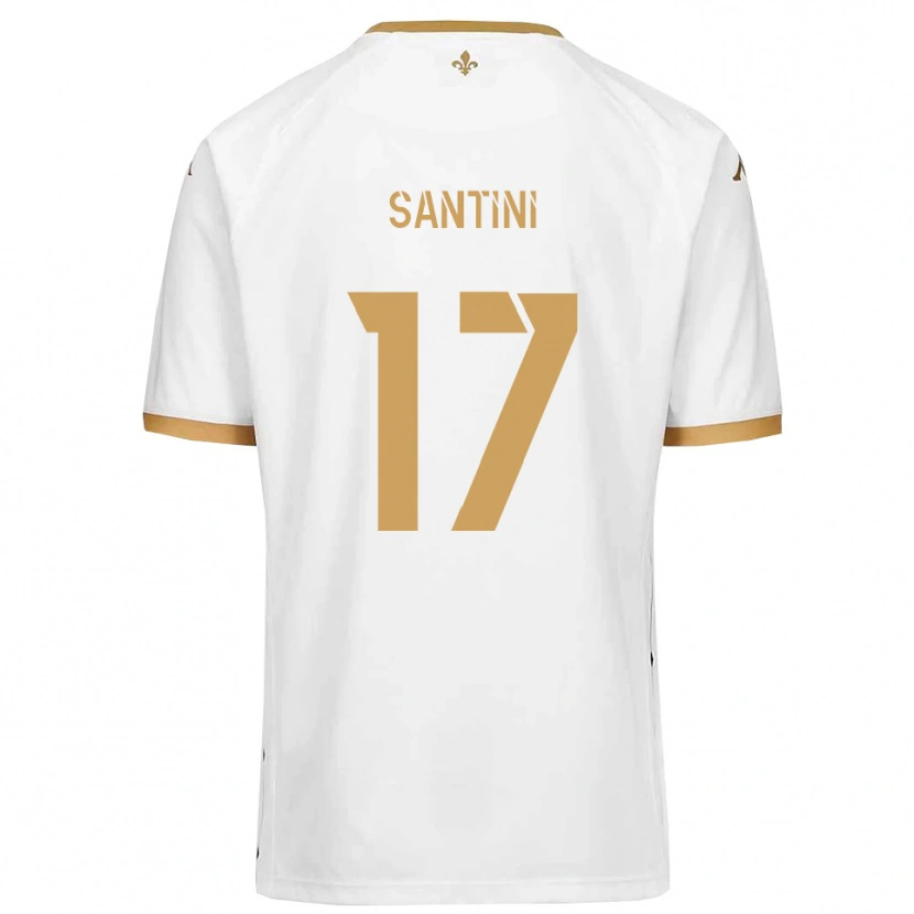 Danxen Heren Jérémi Santini #17 Wit Goud Uitshirt Uittenue 2025/26 T-Shirt