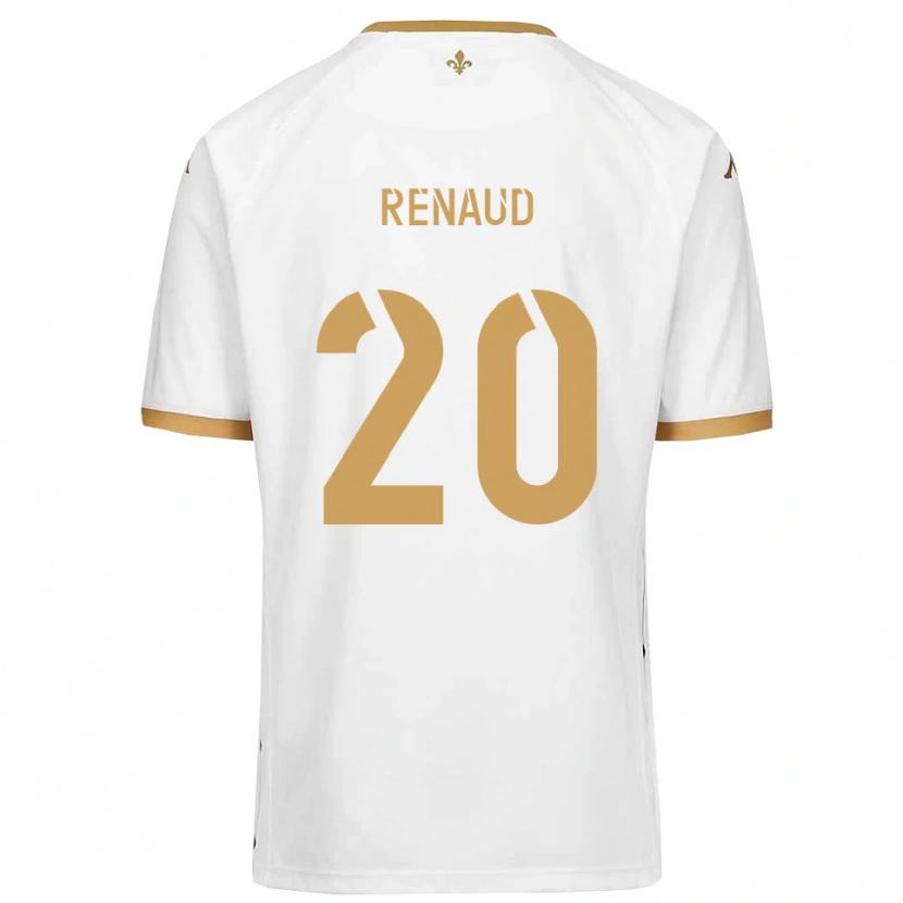 Danxen Heren Tom Renaud #20 Wit Goud Uitshirt Uittenue 2025/26 T-Shirt