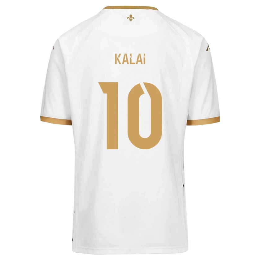 Danxen Heren Jawed Kalai #10 Wit Goud Uitshirt Uittenue 2025/26 T-Shirt