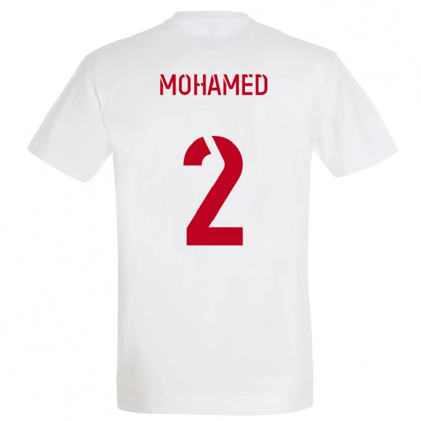 Danxen Heren Yanis Mohamed #2 Wit Rood Geel Uitshirt Uittenue 2025/26 T-Shirt