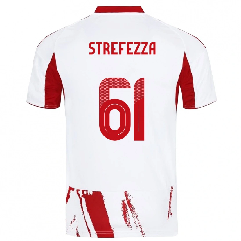 Danxen Heren Gabriel Strefezza #61 Wit Rood Uitshirt Uittenue 2025/26 T-Shirt