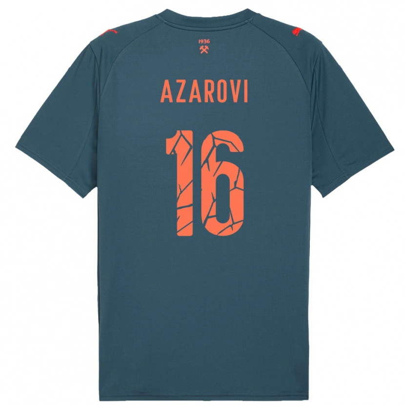 Danxen Heren Irakli Azarovi #16 Donkerblauw Rood Uitshirt Uittenue 2025/26 T-Shirt