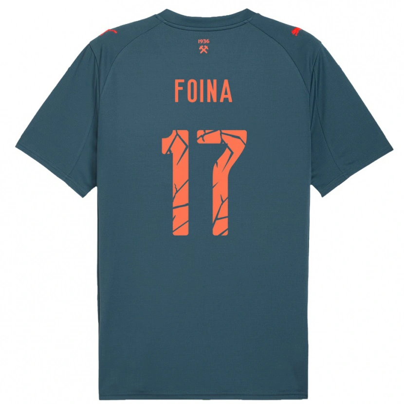 Danxen Heren Arseniy Foina #17 Donkerblauw Rood Uitshirt Uittenue 2025/26 T-Shirt
