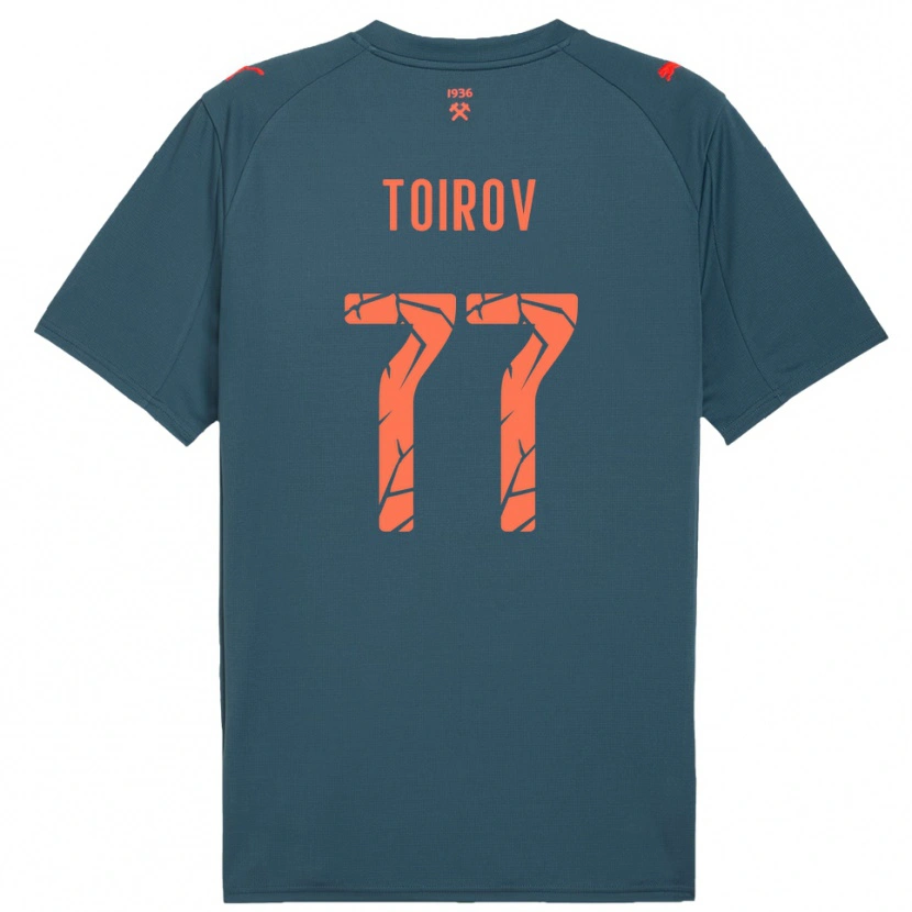Danxen Heren Khusrav Toirov #77 Donkerblauw Rood Uitshirt Uittenue 2025/26 T-Shirt